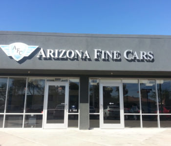 AZ Fine Cars store front sign