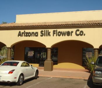 AZ Silk Flower Co store front sign