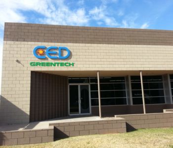 CED store front sign