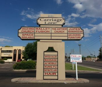 Carriage Lane monument sign