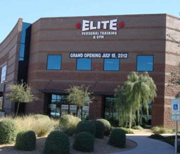 Elite Traning store front sign
