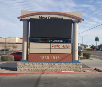 Mesa Commons south monument sign