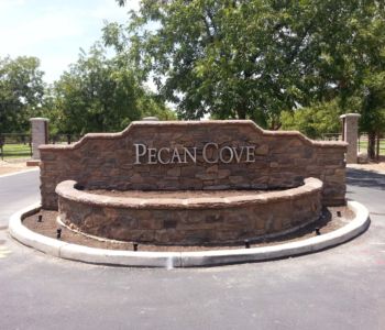 Pecan Cove monument sign